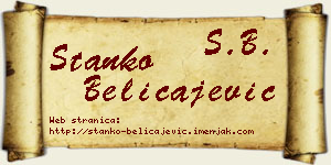 Stanko Beličajević vizit kartica